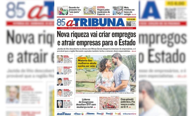 Confira os destaques do jornal A Tribuna deste domingo