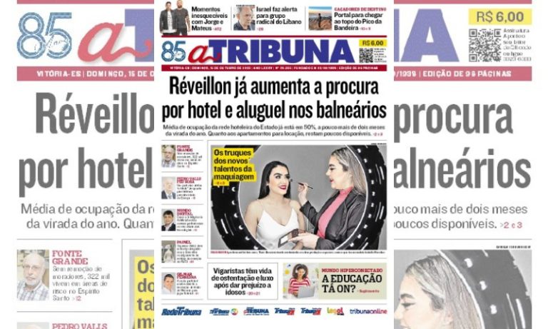 Confira os destaques do jornal A Tribuna deste domingo