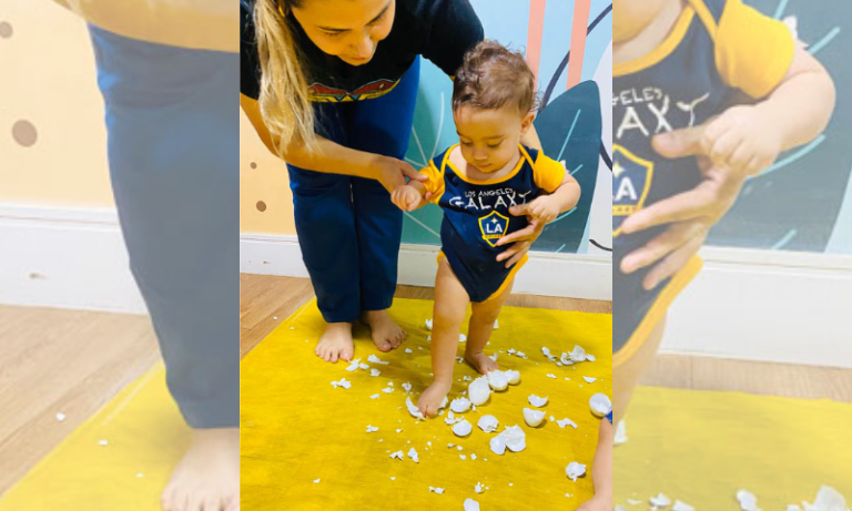 Diferencial na Escola Novo Mundo é estimular os sentidos sensoriais