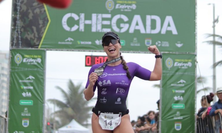 Marina Berti conquista o tri estadual após vitória no Triatlo do Exército