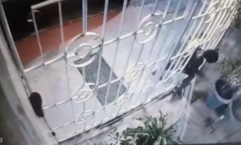 Mulher passa por grade, invade prédio e rouba moradores do Centro de Vitória