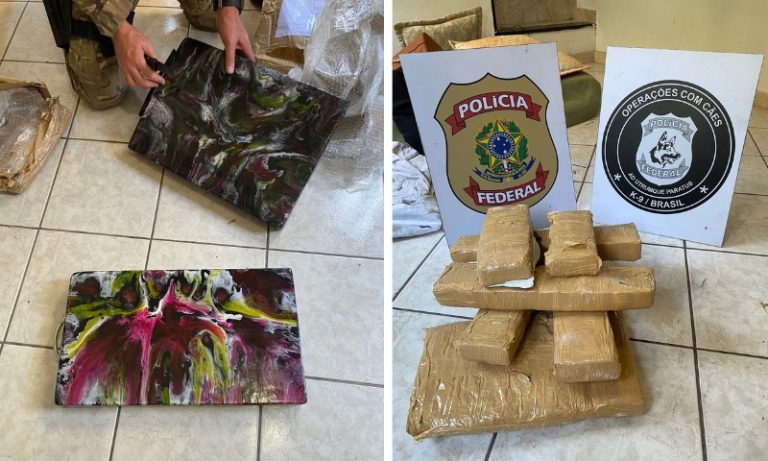 Polícia Federal apreende drogas dentro de tábua de carne decorativa no ES