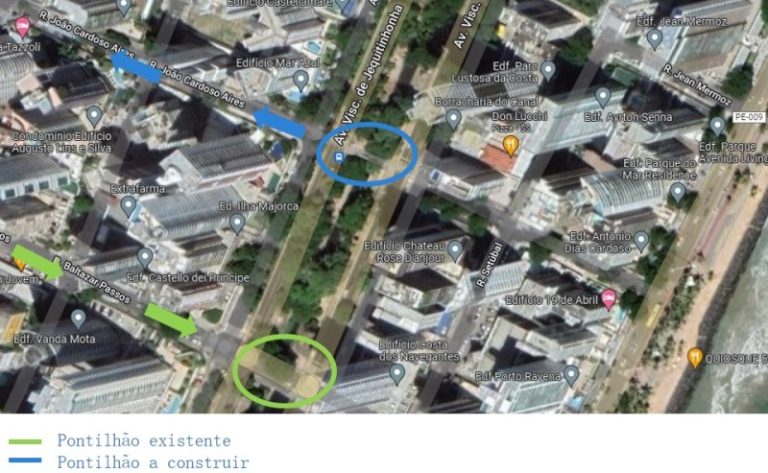 Prefeitura do Recife vai construir três pontilhões em Setúbal, Zona Sul da cidade