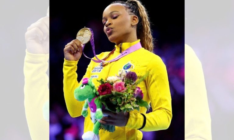 Rebeca Andrade ganha premiação em dinheiro por medalhas no Mundial