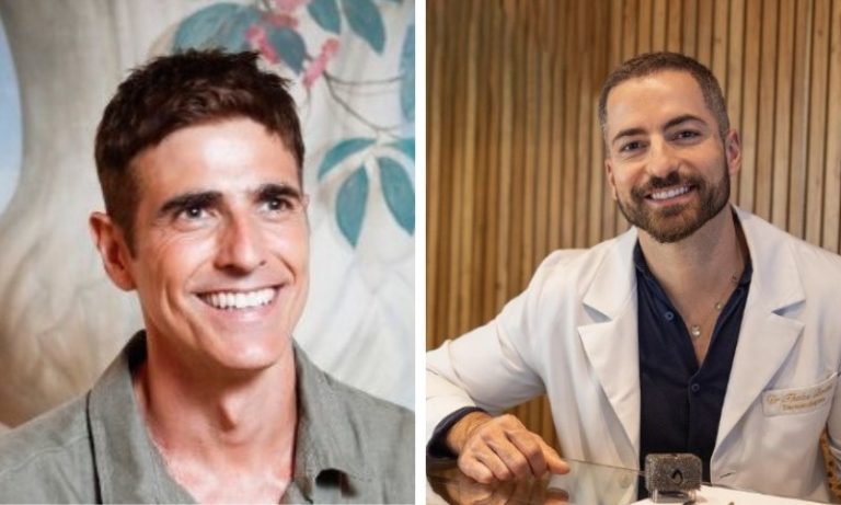 Reynaldo Gianecchini e Thales Bretas são flagrados juntos em jantar no Rio