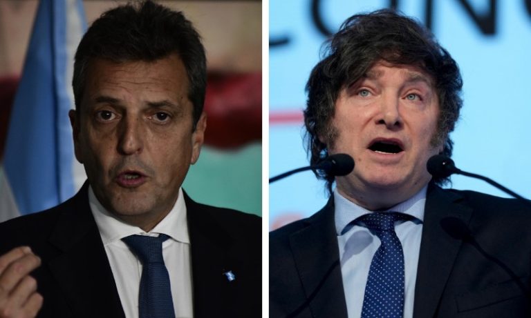 Sergio Massa e Javier Milei vão disputar o 2º turno na Argentina