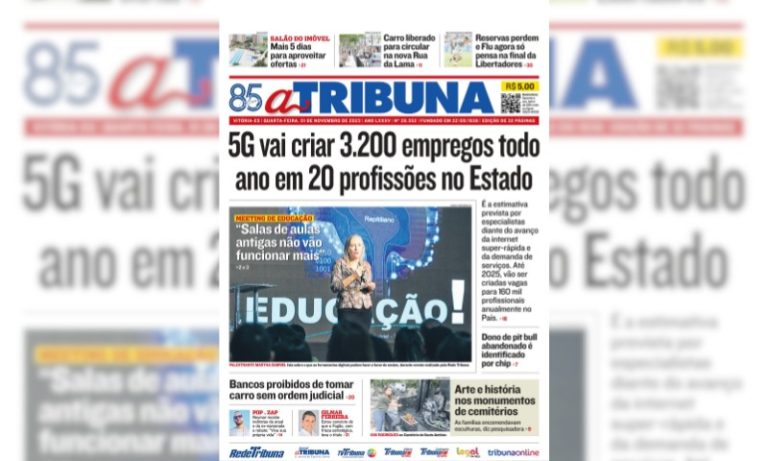 Confira os destaques do jornal A Tribuna desta quarta-feira