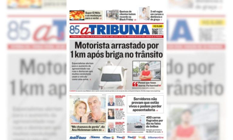 Confira os destaques do jornal A Tribuna desta terça-feira