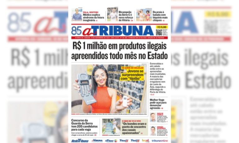 Confira os destaques do jornal A Tribuna deste sábado