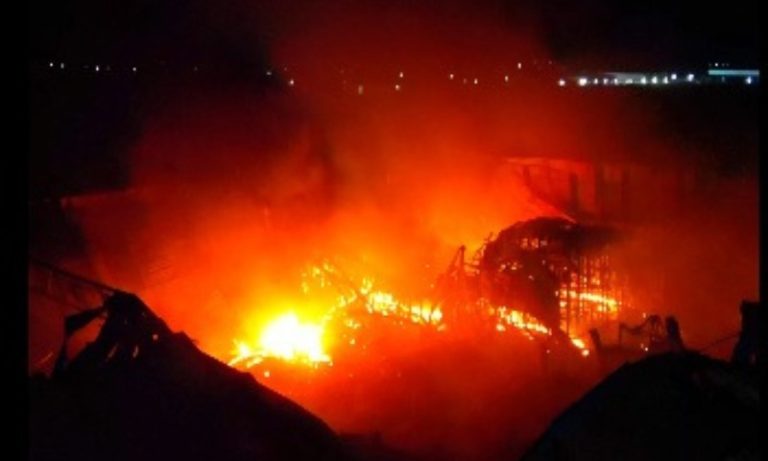Imagens noturnas mostram incêndio em fábrica da Cacau Show