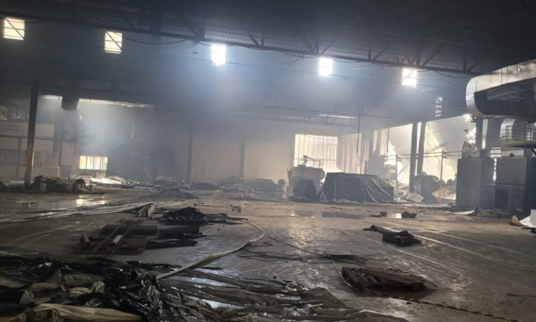 Incêndio: bombeiros alertam para risco de desabamentos na fábrica da Cacau Show