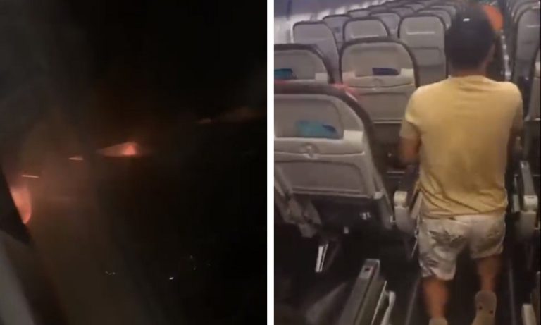 Motor de avião pega fogo e faz pausa emergencial no aeroporto de Salvador