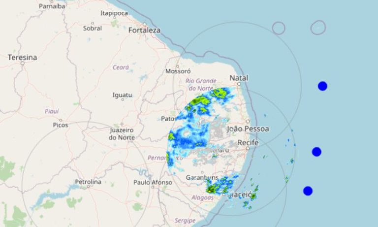 APAC alerta possibilidade de chuvas fortes ou moderadas durante esta madrugada