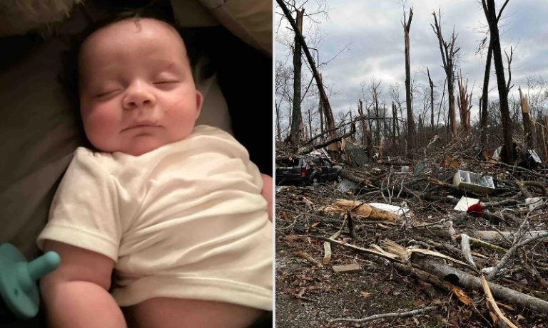 Bebê sobrevive a tornado após ser lançado para fora de casa nos EUA