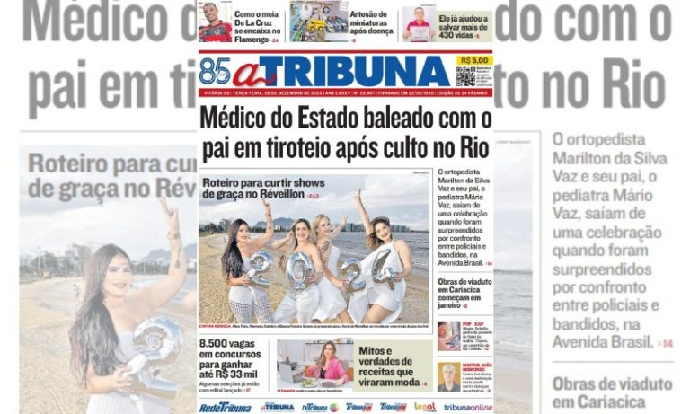 Confira os destaques do Jornal A Tribuna desta terça-feira