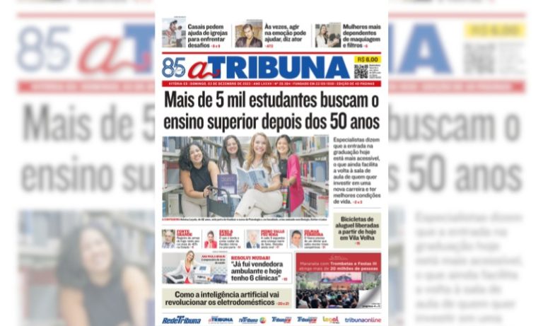 Confira os destaques do jornal A Tribuna deste domingo