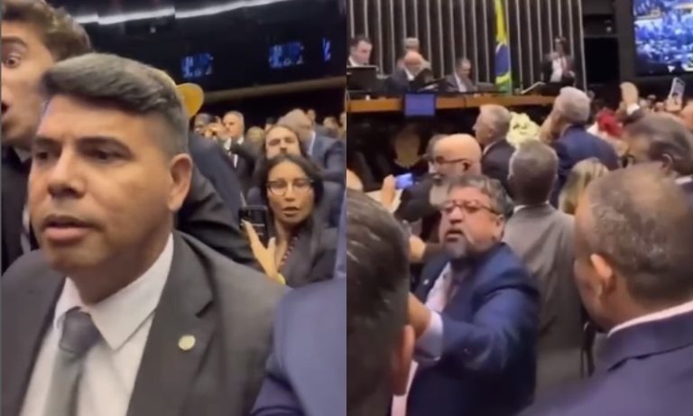 Deputado do ES leva tapa no rosto durante sessão no Congresso Nacional