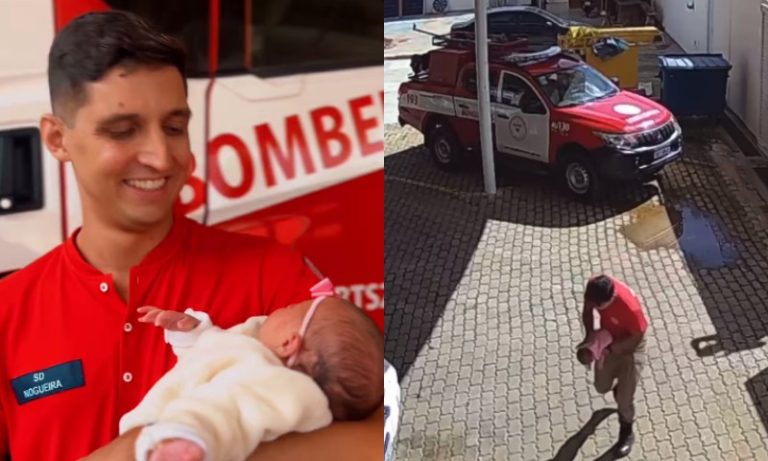 “Ela nasceu duas vezes”, diz mãe de bebê salva de engasgo por bombeiro no ES