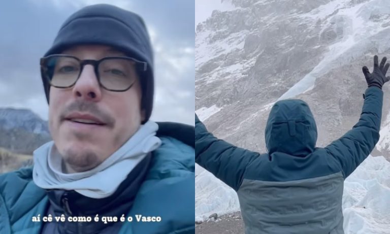 Fabio Porchat aparece no Everest comemorando permanência do Vasco na Série A