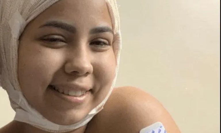 Família faz rifa para ajudar em recuperação de menina escalpelada em kart