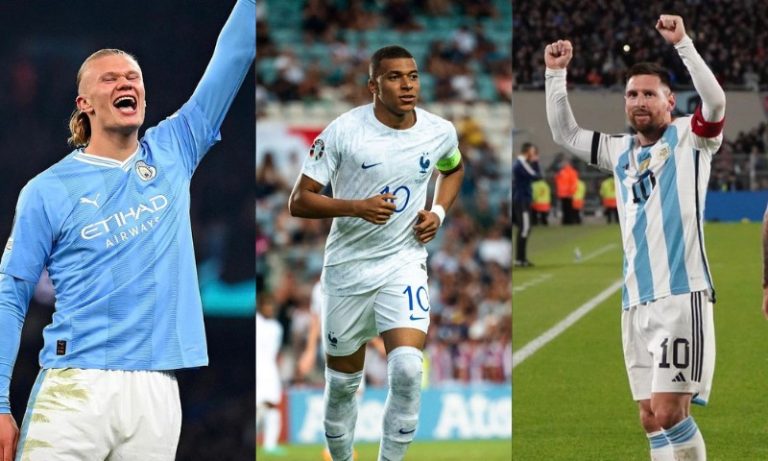 Haaland, Mbappé e Messi são finalistas do prêmio de melhor jogador da Fifa