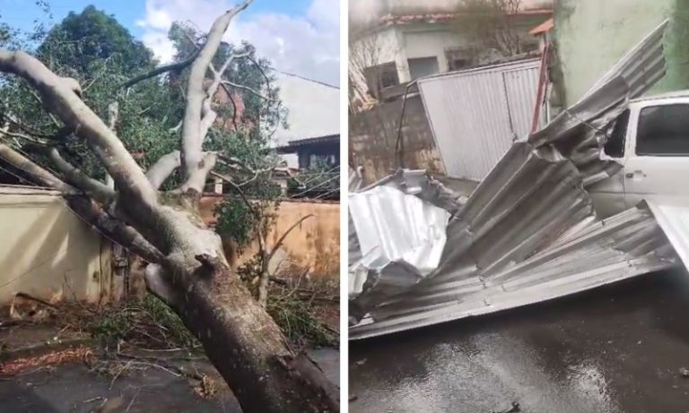 Temporal deixa estragos em Cariacica. Veja vídeos