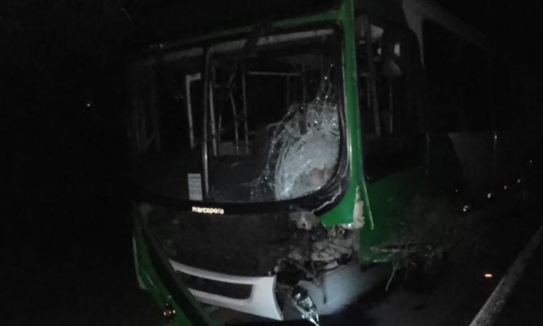 Acidente com ônibus, carro e moto deixa um morto na BR-101 no ES