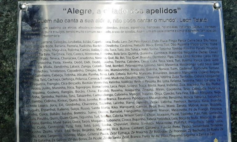 Alegre, a cidade dos apelidos