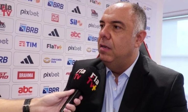 Marcos Braz evita tema Gabigol em posse do presidente do Corinthians