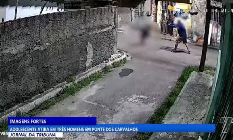No meio da rua, adolescente atira em três pessoas no Cabo de Santo Agostinho
