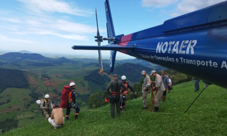 Piloto de parapente é resgatado após cair em rampa na Região Serrana do ES