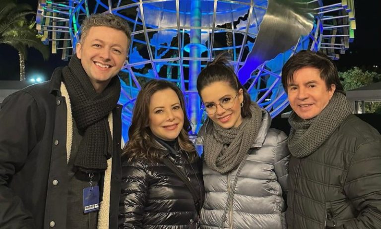 Sandy e Lucas Lima viajam com pais da cantora quatro meses após anúncio do divórcio