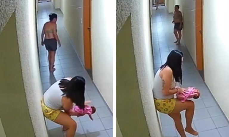 Soldado da PM salva vida de bebê de 55 dias engasgada com leite em Vila Velha