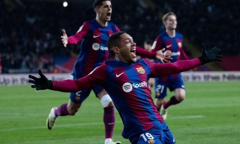 Vitor Roque faz primeiro gol na Espanha e dá vitória ao Barcelona