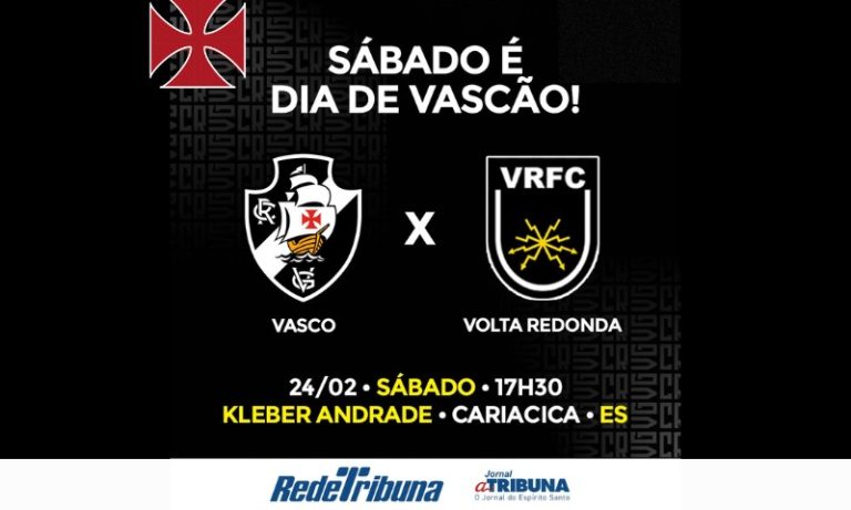 A Tribuna sorteia ingressos para jogo do Vasco no Kleber Andrade