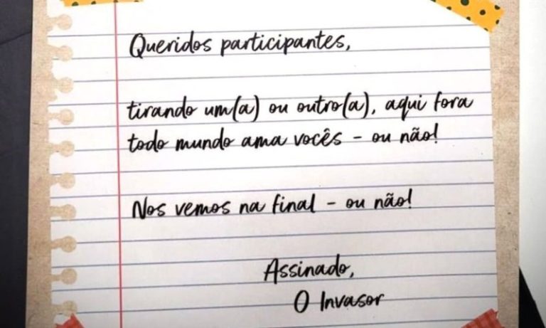 Brothers encontram carta misteriosa de ‘invasor’ na casa do ‘BBB 24’