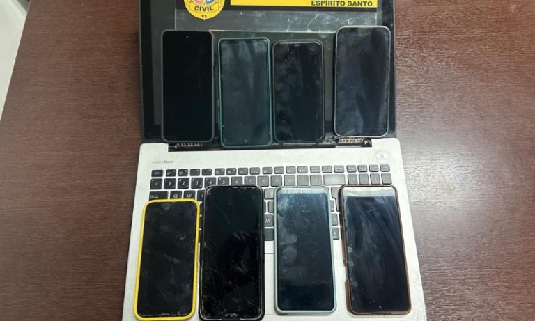 Celulares e notebook são apreendidos com casal suspeito de receptação em Vitória