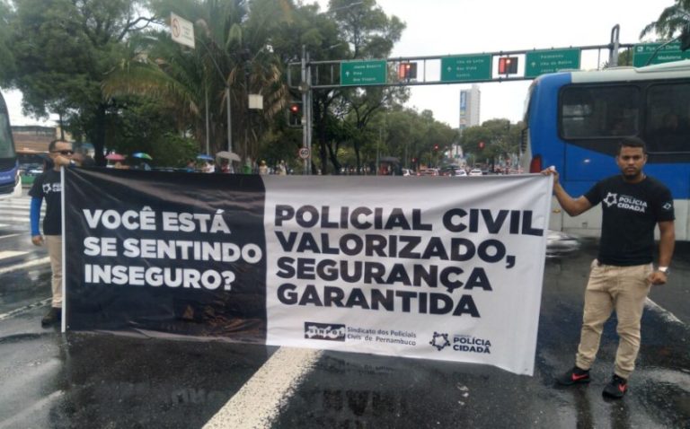 Desobedecendo TJPE, policiais civis de Pernambuco mantêm greve no Carnaval