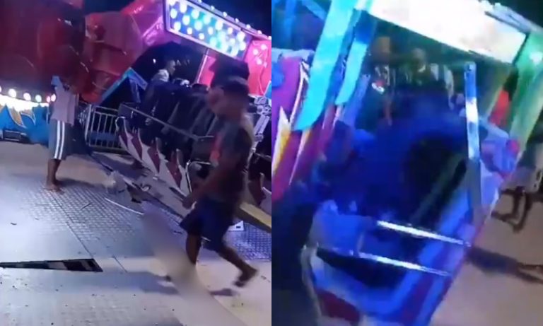 Jovem tem braço amputado após acidente em parque de diversões na Bahia