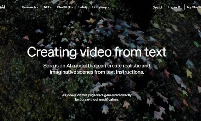 OpenAI anuncia ‘ChatGPT de vídeo’ capaz de criar material de até um minuto