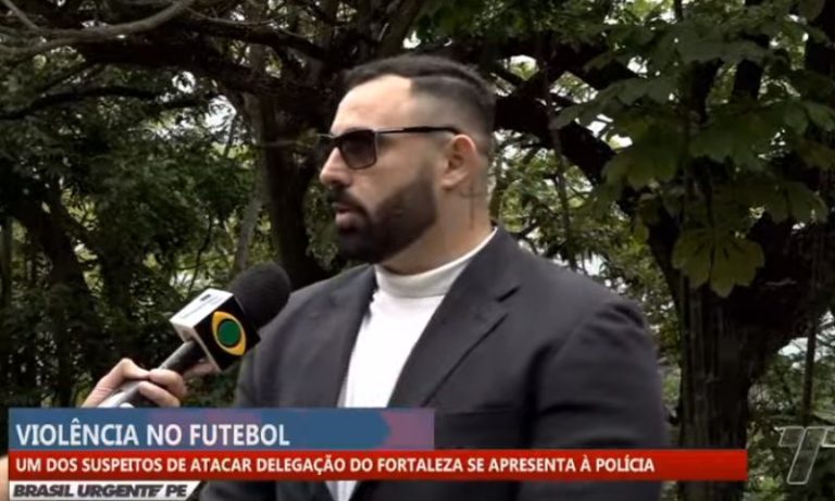 Torcedor confessa ter jogado pedra em ônibus do Fortaleza após jogo contra o Sport
