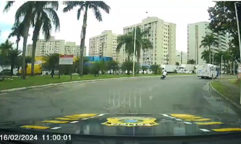 Vídeo mostra perseguição a motociclista na BR-101