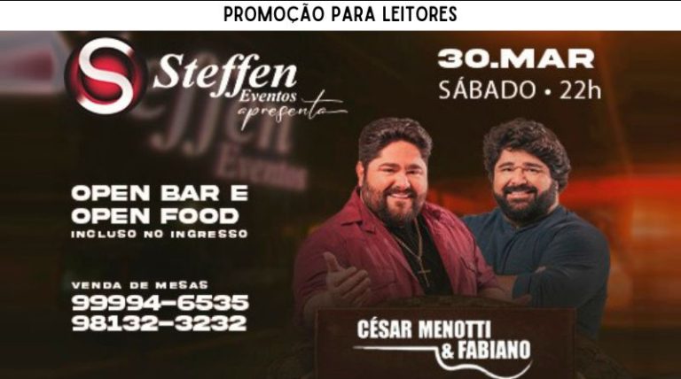 CÉSAR MENOTTI & FABIANO | Promoção para leitores