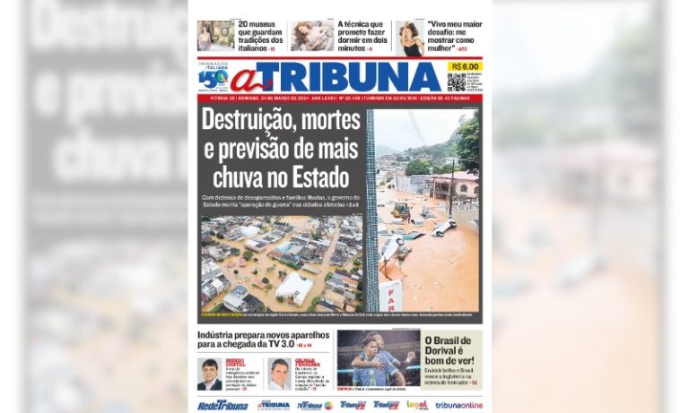 Confira os destaques do jornal A Tribuna deste domingo