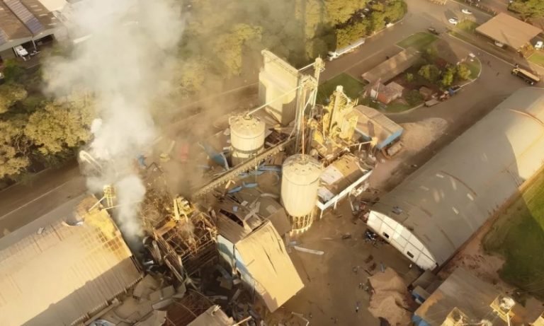 Excesso de poeira de grãos causou explosão que deixou 10 mortos em silo no Paraná