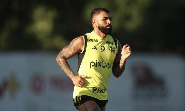 Gabigol faz treino completo e Flamengo espera força máxima para semifinal