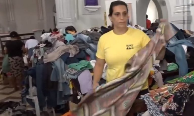 Igreja em Mimoso do Sul recebe doações para atingidos pelas chuva: “Não temos nada”