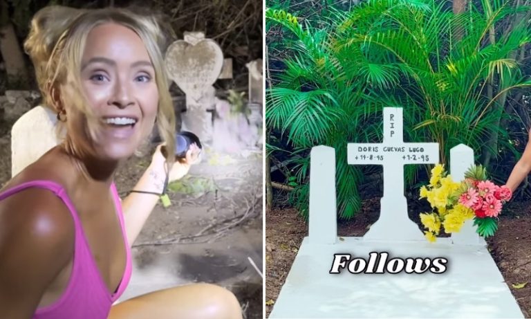 Influencer que limpa túmulos em cemitérios viraliza e surpreende nas redes