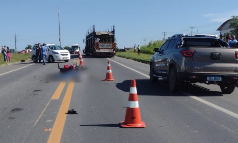 Motociclista morre em acidente na BR-101
