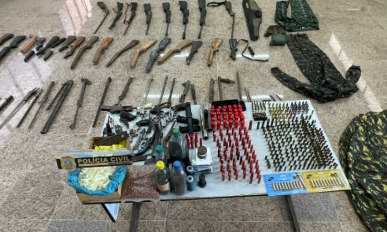 Operação “Senhor das Armas”: polícia fecha fábrica clandestina de armas no ES
